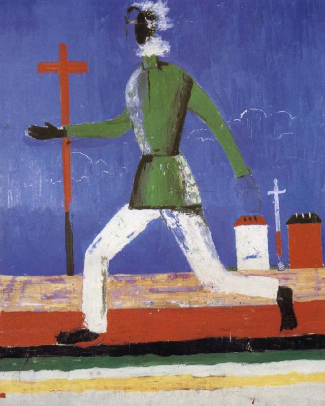 Kasimir Malevich The man running France oil painting art